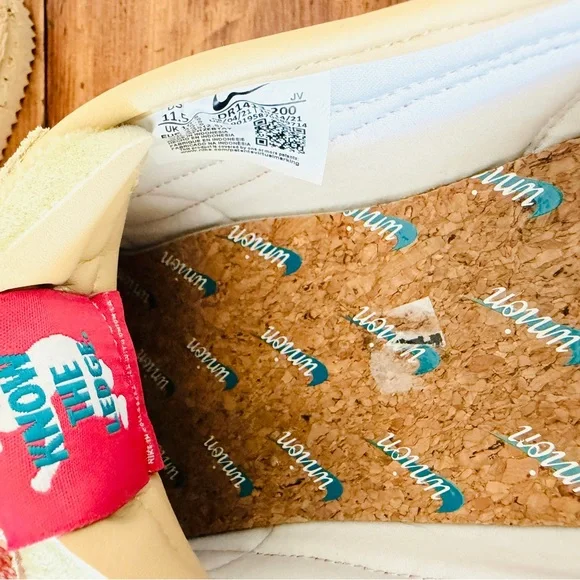 Nike x Union Cortez Collab Sneaker Shoes Cork Like Bottom Pink Blue - Picture 9 of 10